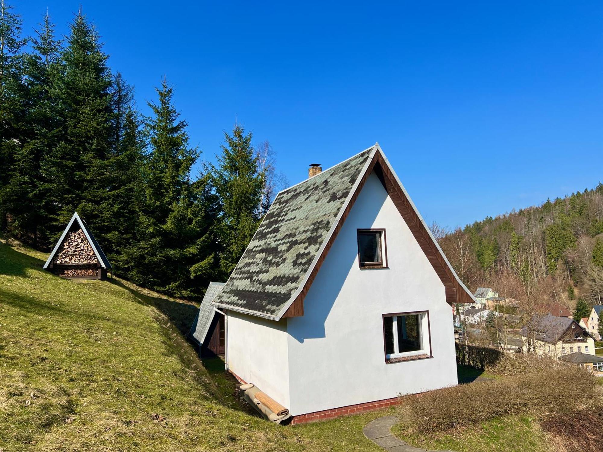 Urige Berghuette Mit Kamin Und Sauna Im Erzgebirge Nahe Schwarzwassertal Pobershau Екстериор снимка